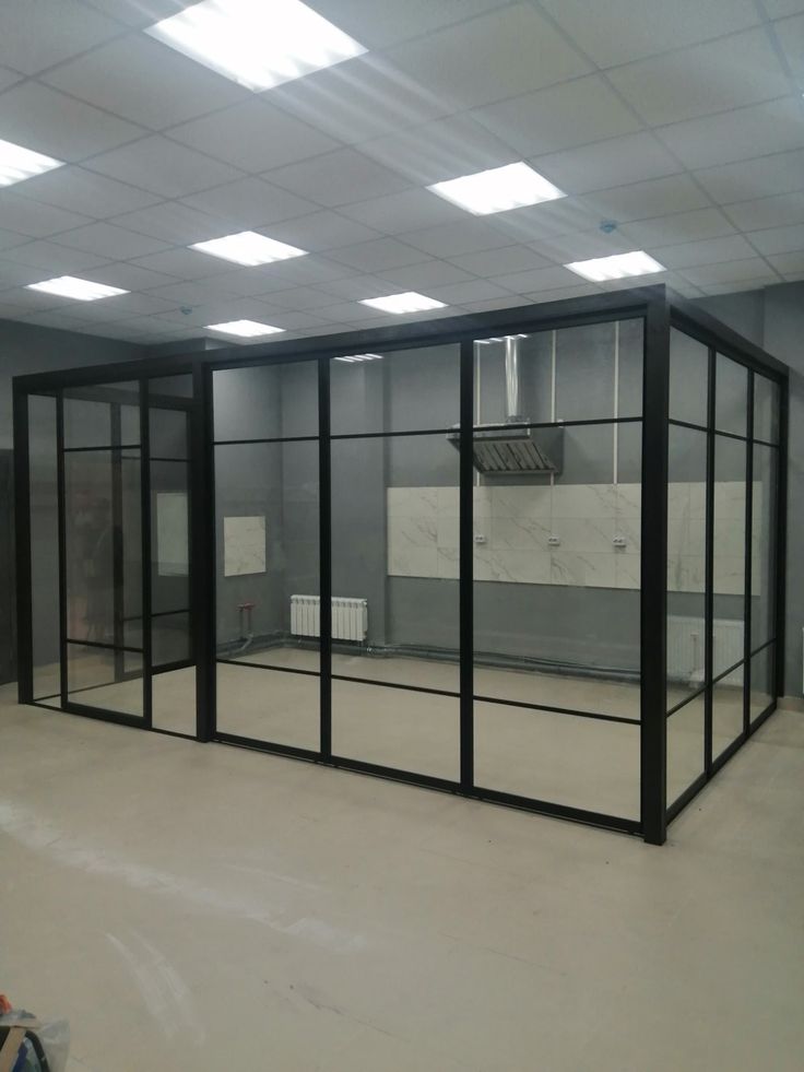 aluminium frame glass office partition