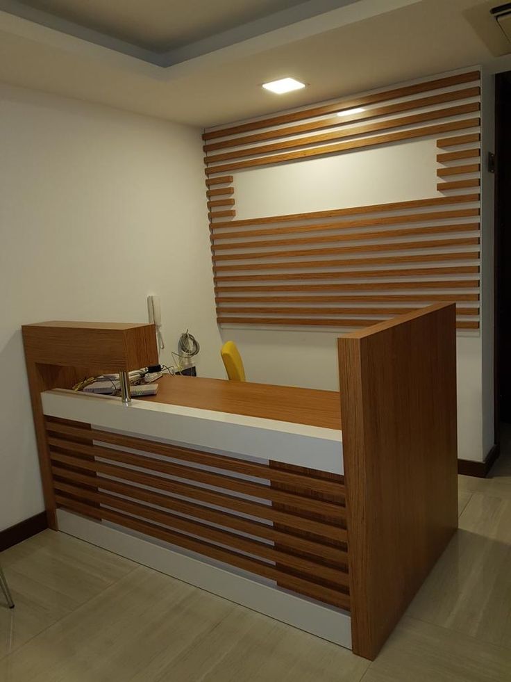 modern reception desk