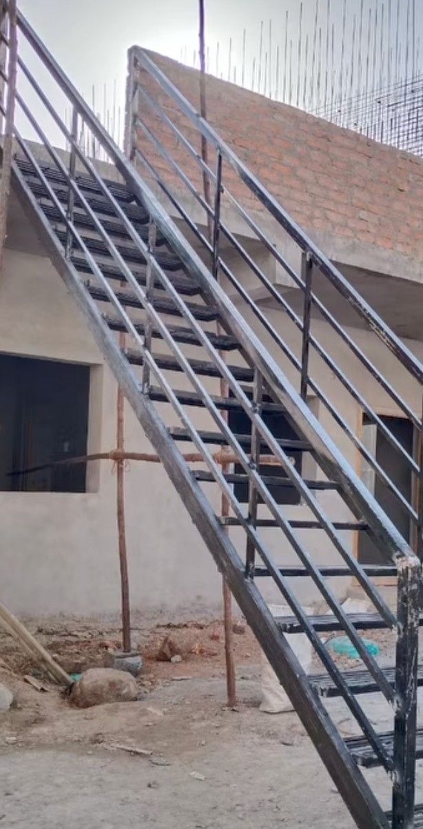 outdoor metal staircase