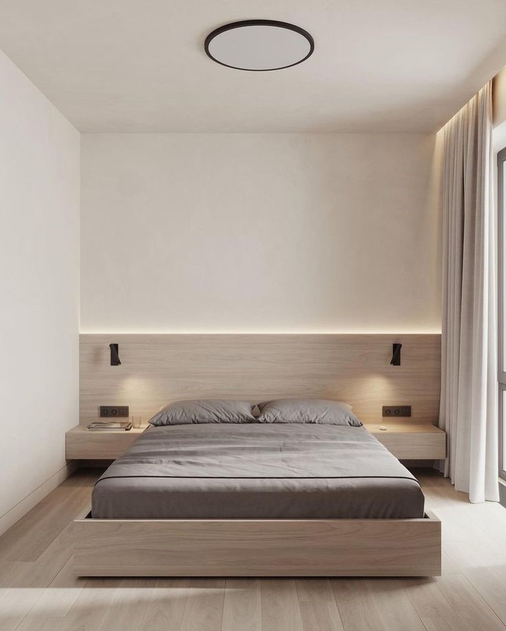 105/02 modern wooden bed frame