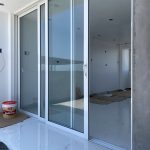102/07 modern aluminum sliding glass door