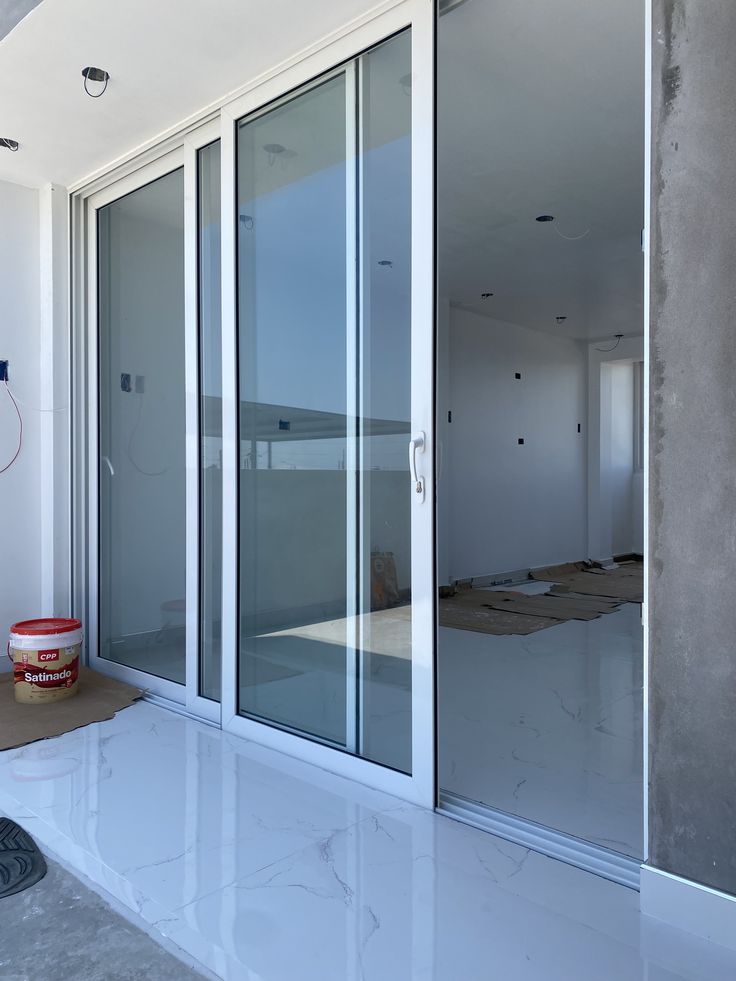 modern aluminum sliding glass door
