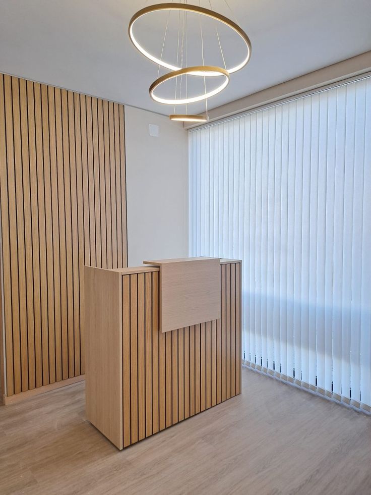 modern office reception area
