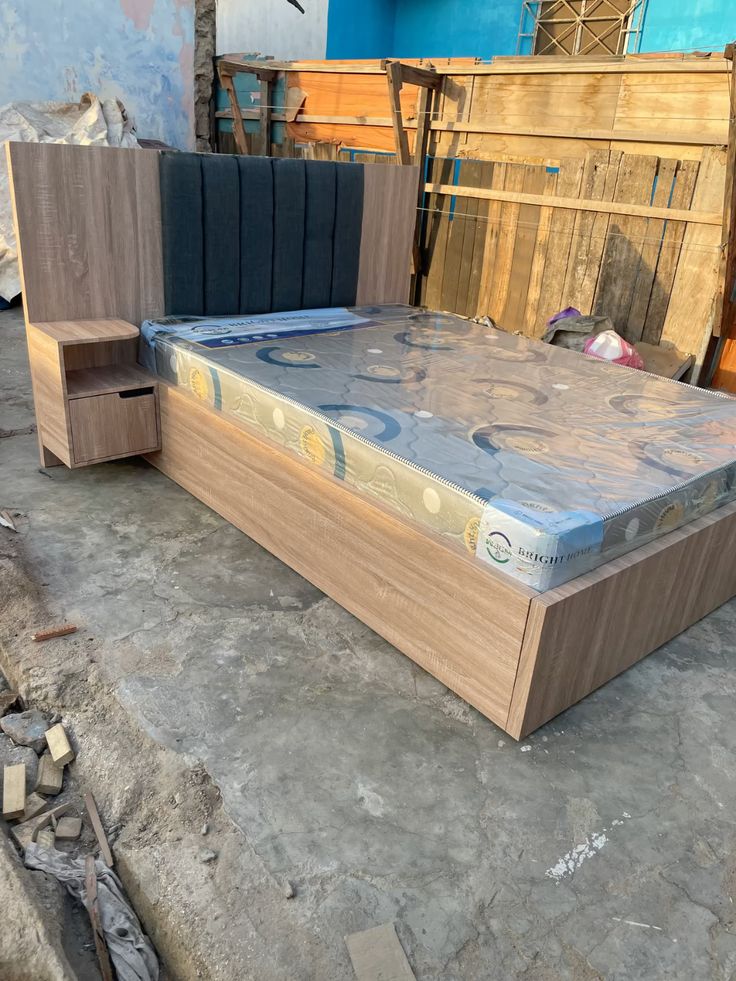 modern wooden bed frame