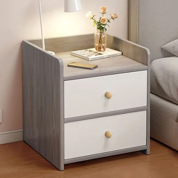 102/02 modern Nordic-style bedside table