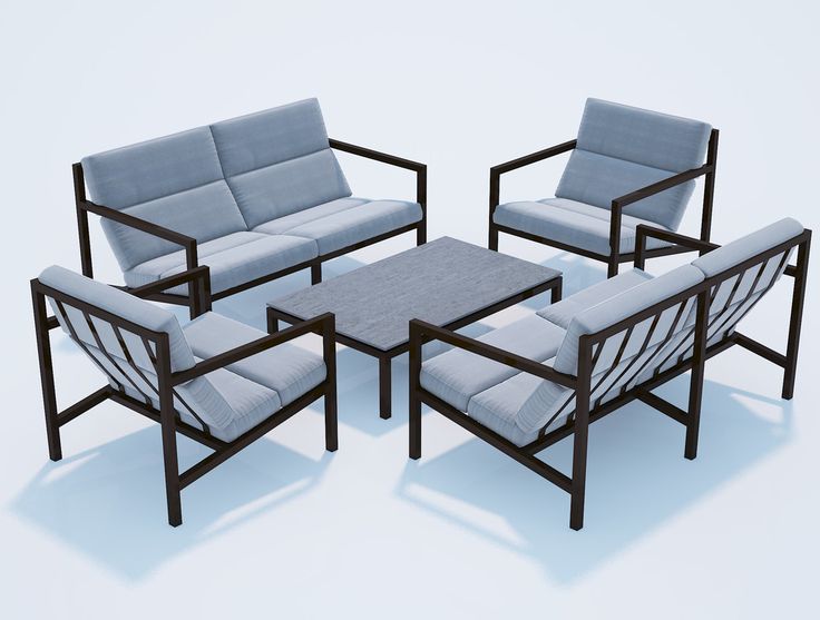 102/03 aluminum garden furniture set
