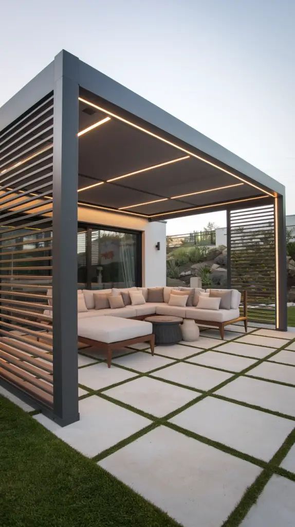 Motorized Louvered Pergola( sunvilla )