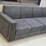 106/07 fabric L-shaped sectional sofa
