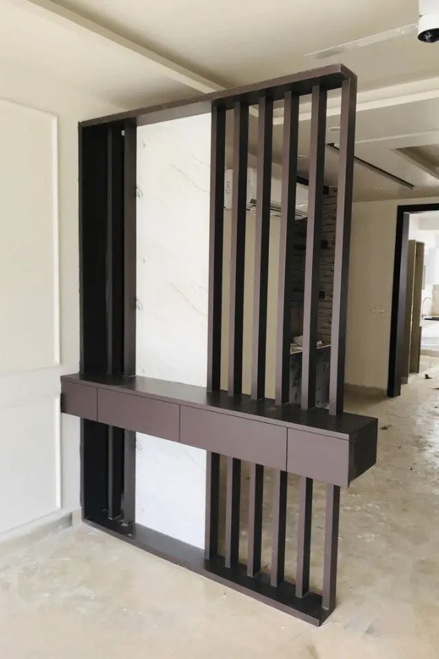 modern wooden partition design