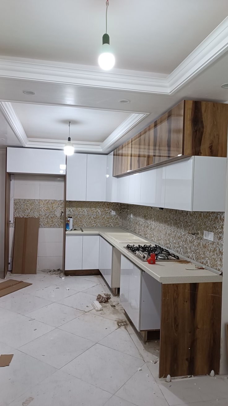 modern L-shaped kitchen