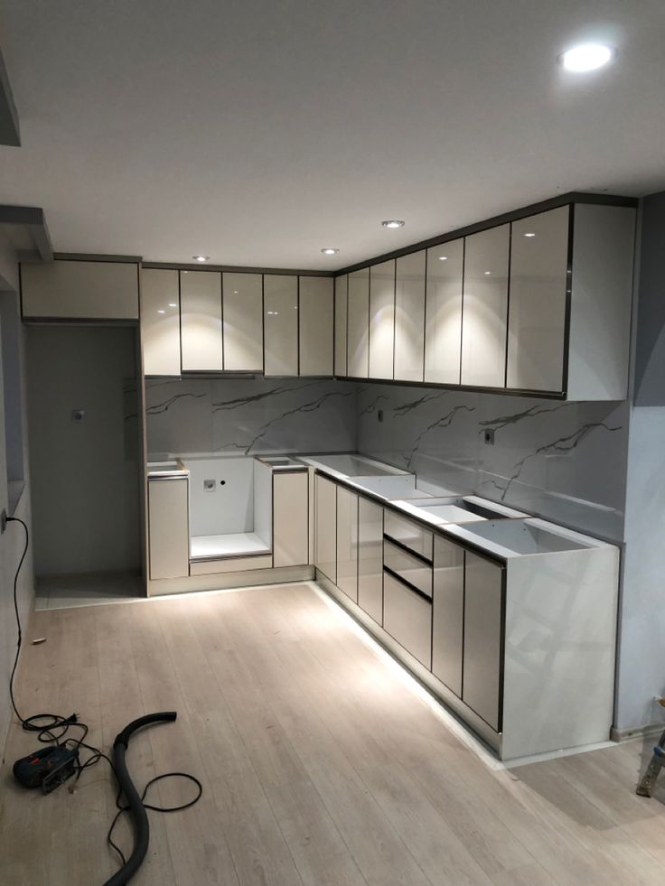 modern kitchen set