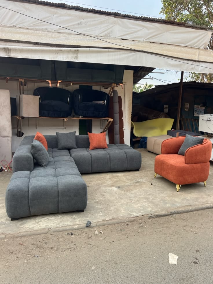 L-shaped sofa